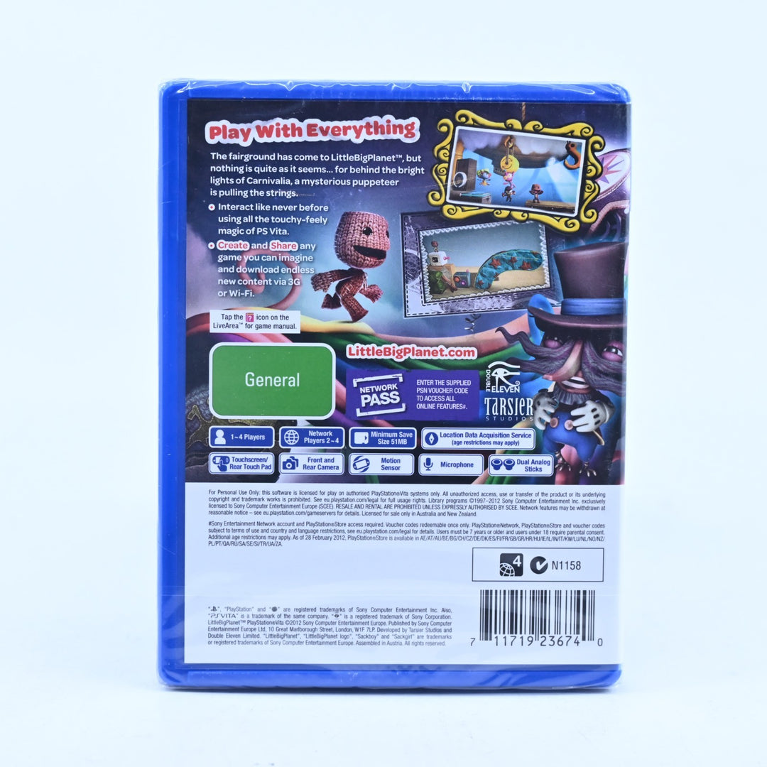 LittleBigPlanet PlayStation Vita - SEALED! - Sony PS Vita Game - FREE POST!