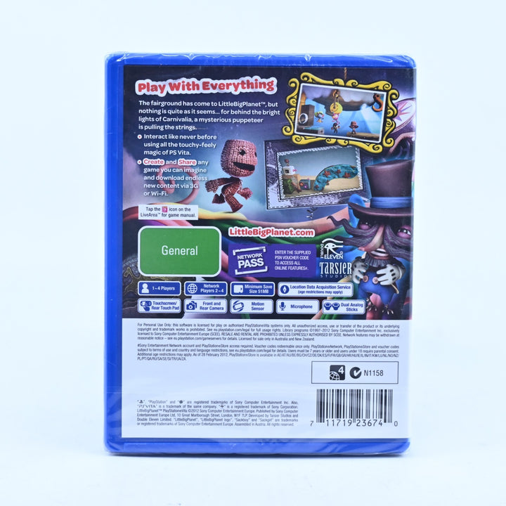 LittleBigPlanet PlayStation Vita - SEALED! - Sony PS Vita Game - FREE POST!