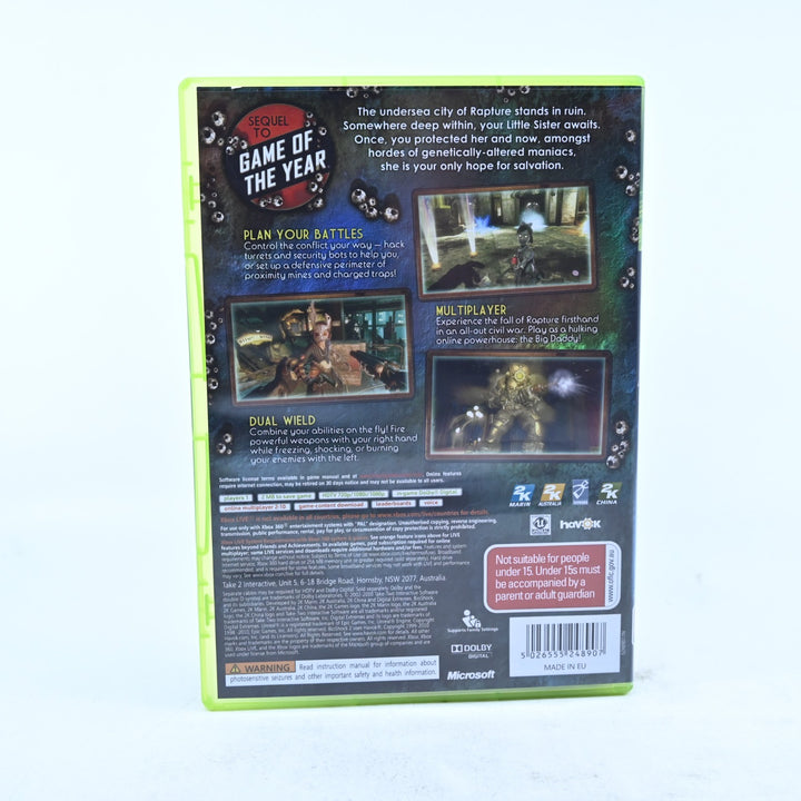 Bioshock 2 - Xbox 360 Game + Manual - PAL - MINT DISC!