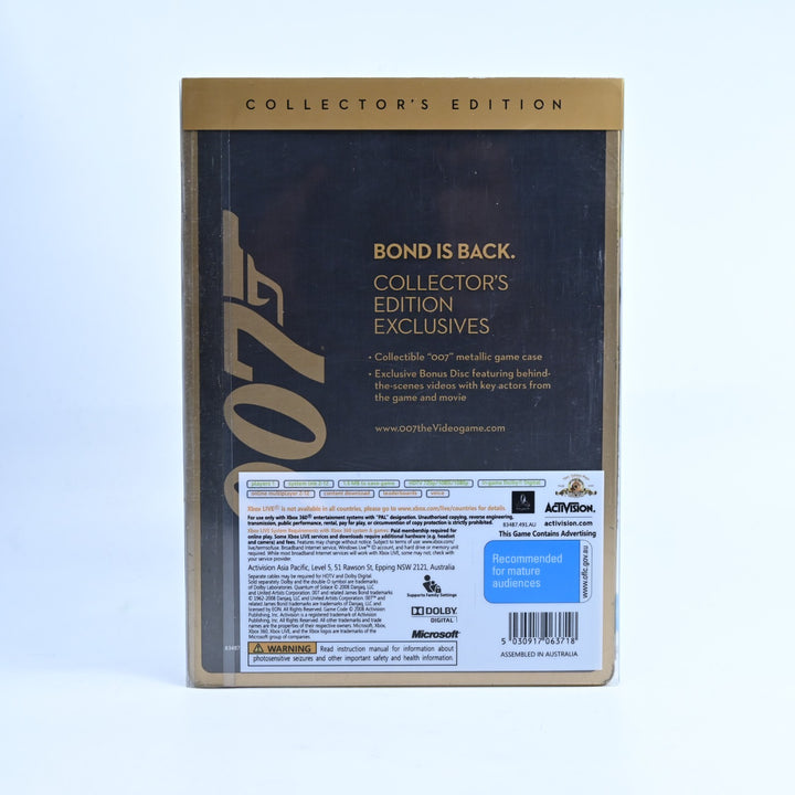 007: Quantum Of Solace - Collectors Edition - Xbox 360 Game + Manual - PAL
