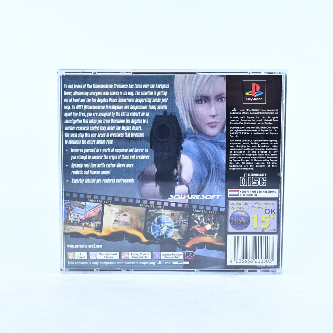 Parasite Eve II - Sony Playstation 1 / PS1 Game + Manual - PAL - MINT DISC!