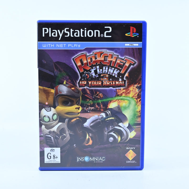 Ratchet &amp; Clank 3: Up Your Arsenal - Sony Playstation 2 / PS2 Game + Manual