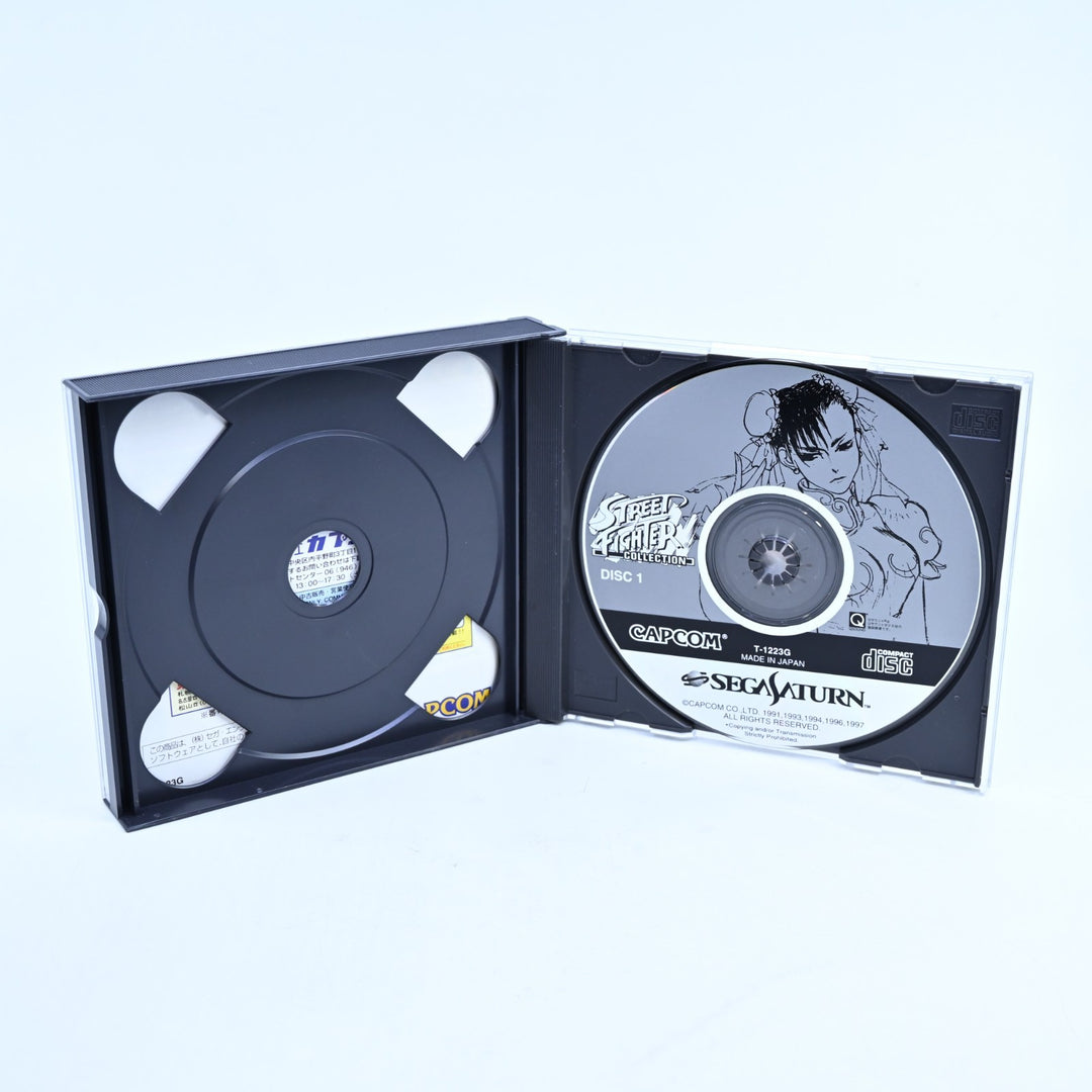 Street Fighter Collection - Sega Saturn Game + Manual - NTSC-J - MINT DISC!