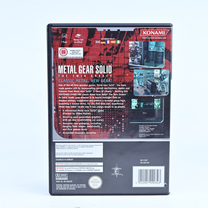 Metal Gear Solid: The Twin Snakes - Nintendo Gamecube Game + Manual - PAL