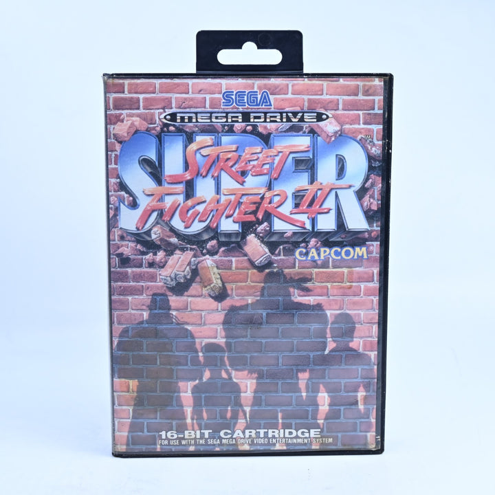 Super Street Fighter II - Sega Mega Drive Game + Manual - PAL - Ex-Rental