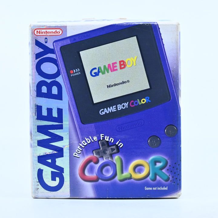 Grape Purple Nintendo Gameboy Color Boxed Console - AUS PAL - Holo label