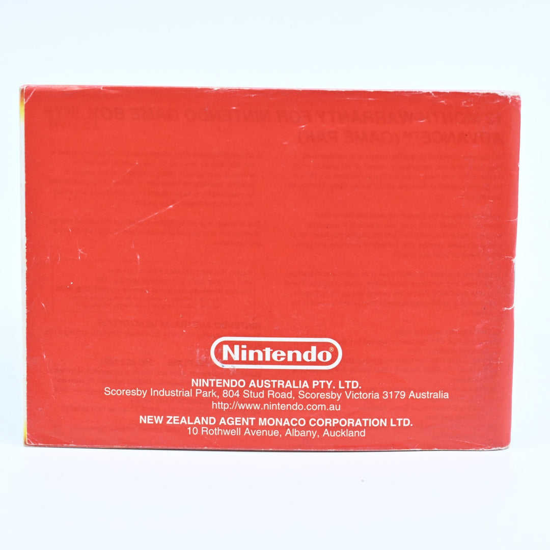 Pokemon FireRed Version Manual - AUS Print - GBA Accessory - Fire Red