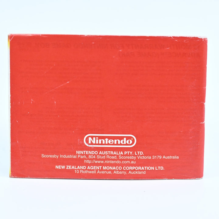 Pokemon FireRed Version Manual - AUS Print - GBA Accessory - Fire Red
