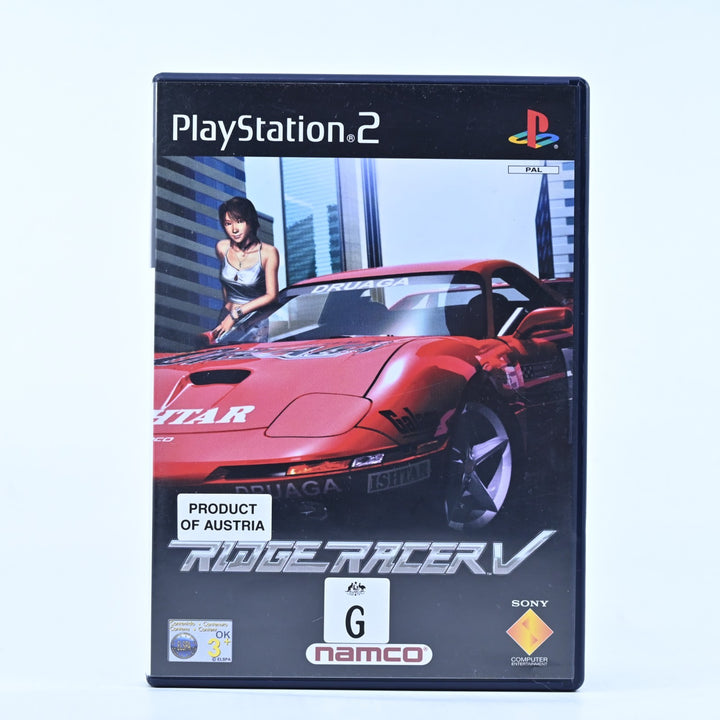 Ridge Racer V - Sony Playstation 2 / PS2 Game - No Manual - PAL - MINT DISC!