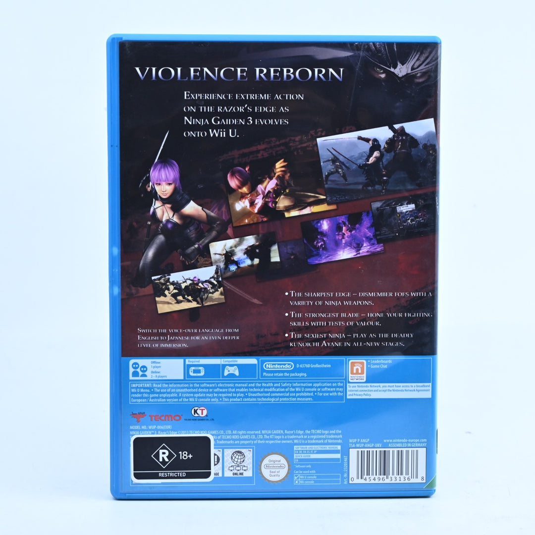 Ninja Gaiden 3: Razor's Edge - Nintendo Wii U Game - PAL - FREE POST!