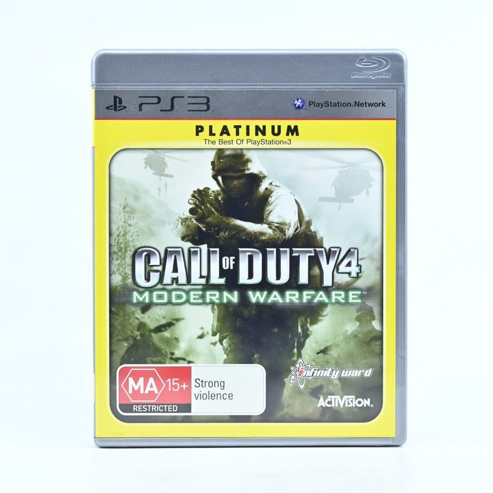 Call of Duty 4: Modern Warfare - Sony Playstation 3 / PS3 Game + Manual