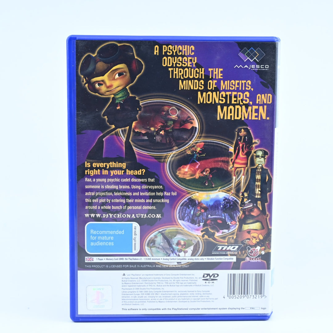 Psychonauts - Sony Playstation 2 / PS2 Game + Manual - PAL - MINT DISC!
