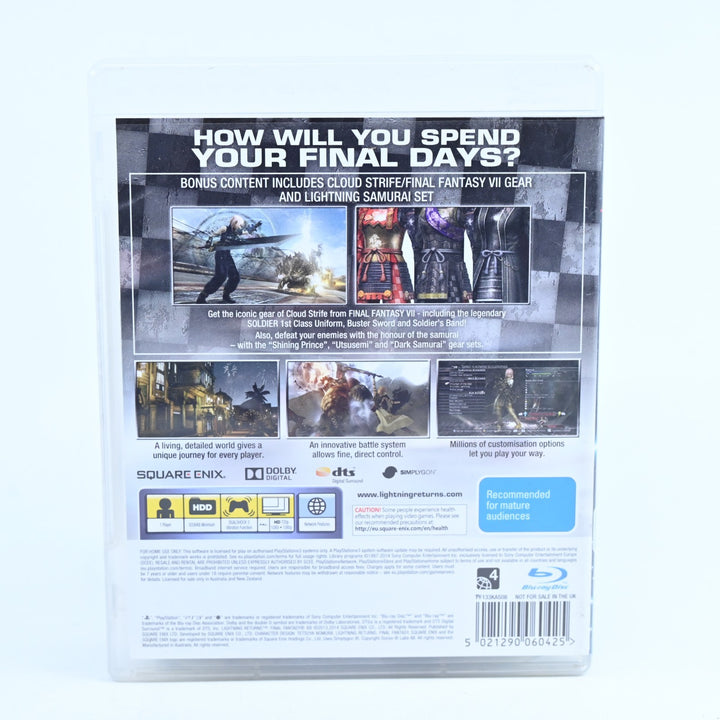 Lightning Returns: Final Fantasy XIII - Sony Playstation 3 / PS3 Game + Manual