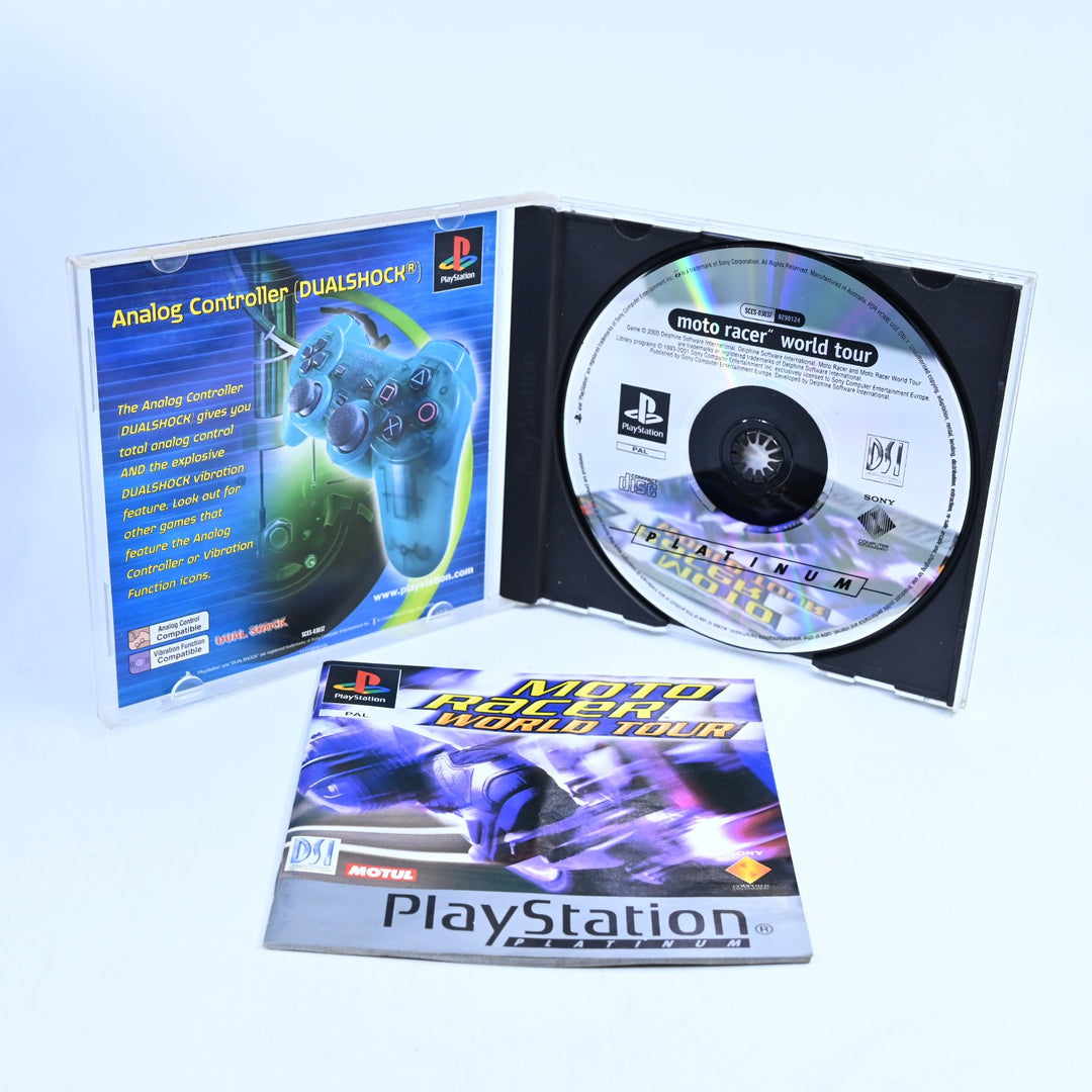Moto Racer: World Tour - Sony Playstation 1 / PS1 Game + Manual - PAL