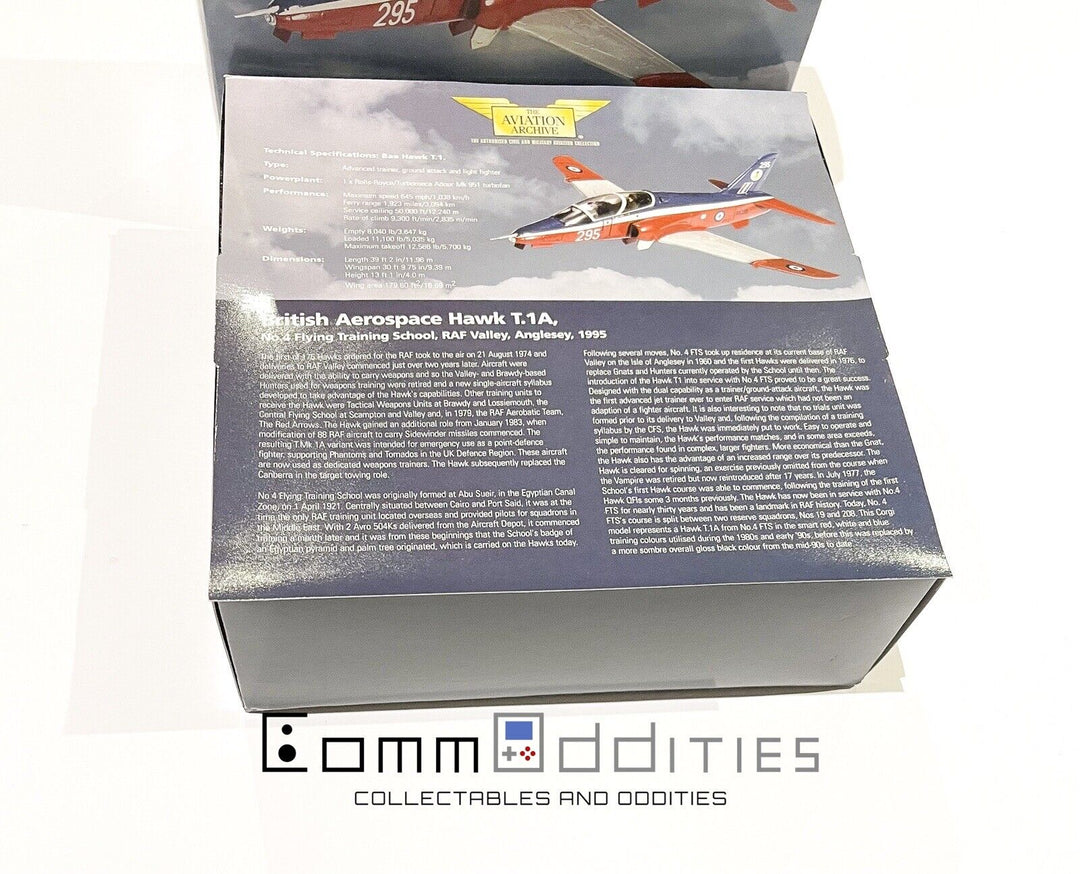 Corgi British Aerospace Hawk T.1A Flying Plane/ Jet Valley Anglesey AA36002 1:72