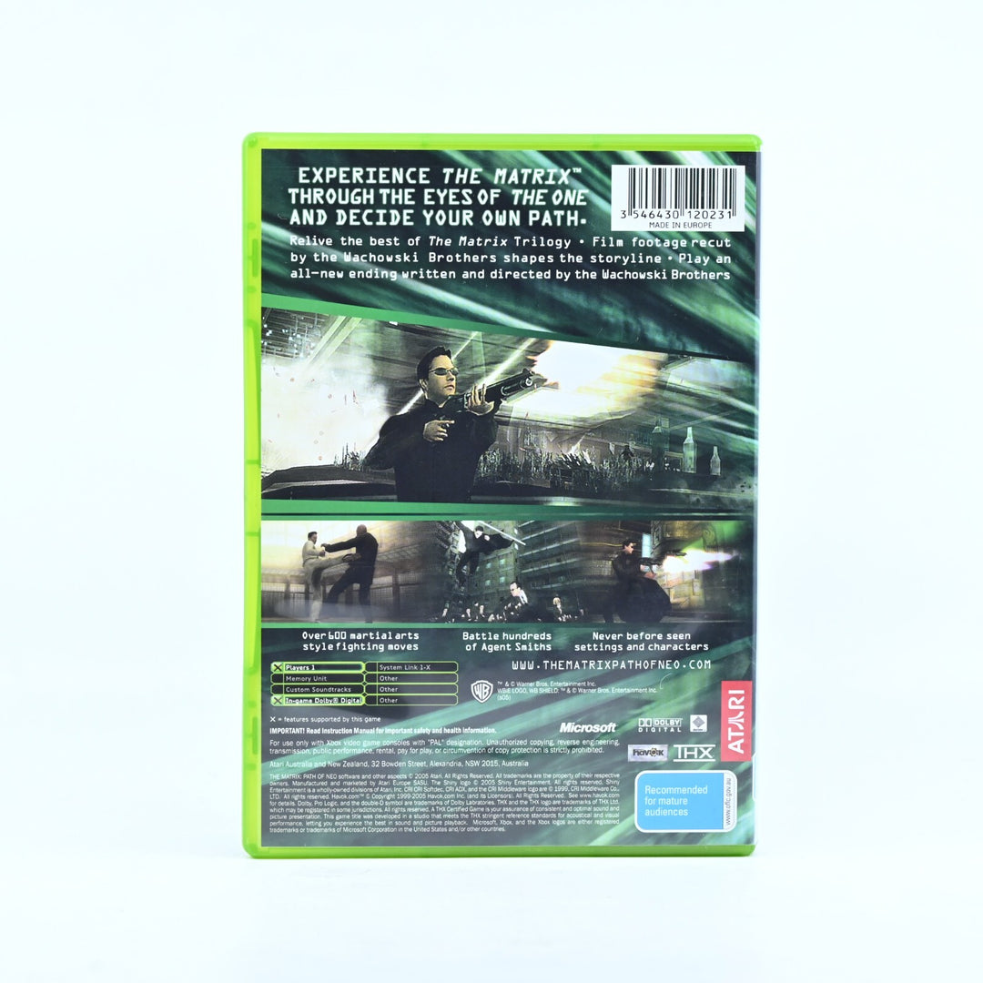 The Matrix: Path of Neo - Original Xbox Game + Manual - PAL - MINT DISC!