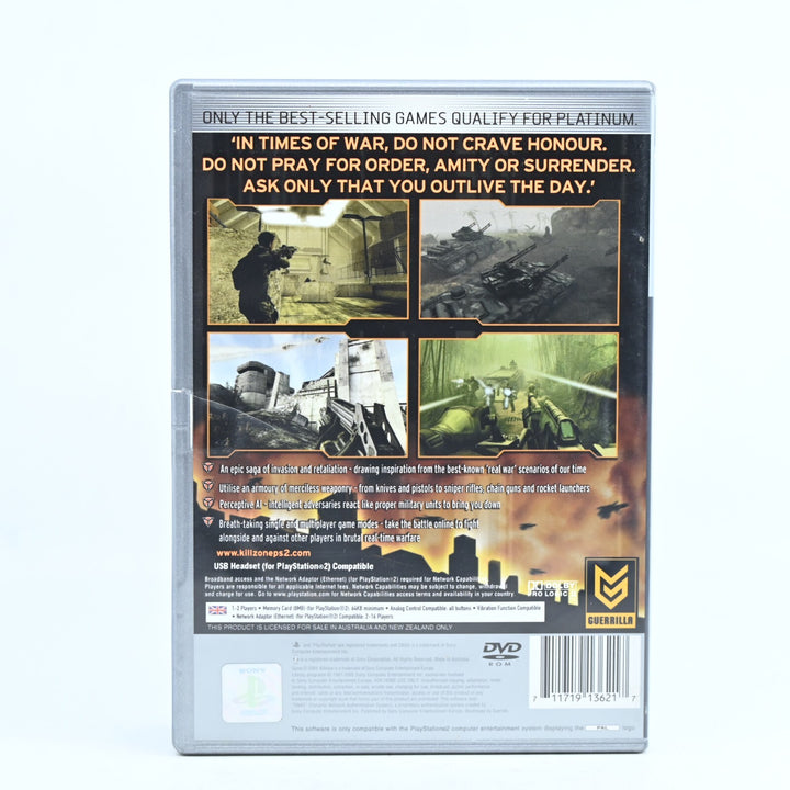 Killzone - Sony Playstation 2 / PS2 Game + Manual - PAL - MINT DISC!