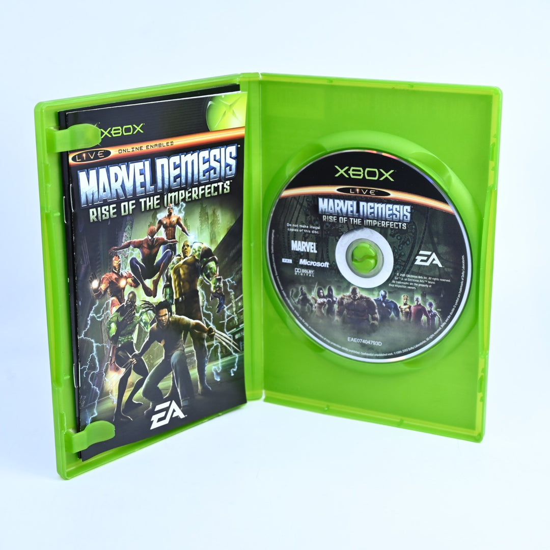 Marvel Nemesis: Rise of The Imperfects - Original Xbox Game + Manual - PAL