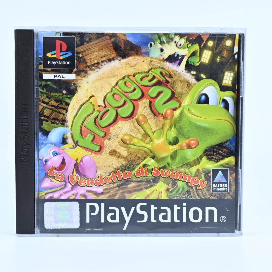Frogger 2: La Vendetta Di Swampy - Sony Playstation 1 / PS1 Game + Manual - PAL