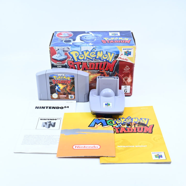 Pokemon Stadium - WITH N64 TRANSFER PAK - N64 / Nintendo 64 Boxed Game - PAL