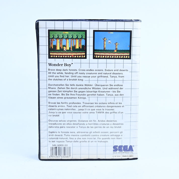 Wonder Boy: The Mega Cartridge - Sega Master System Game + Manual - PAL