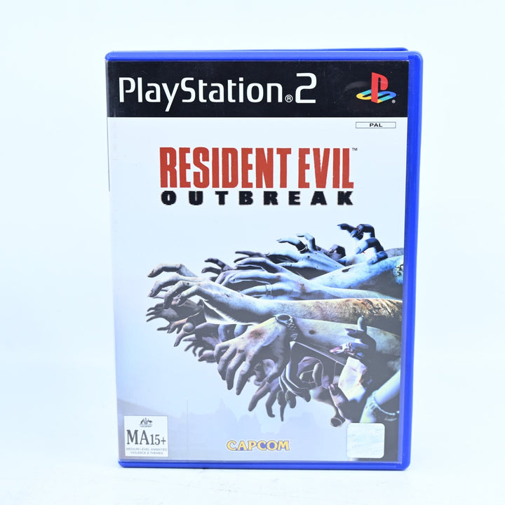 Resident Evil Outbreak - Sony Playstation 2 / PS2 Game + Manual - PAL