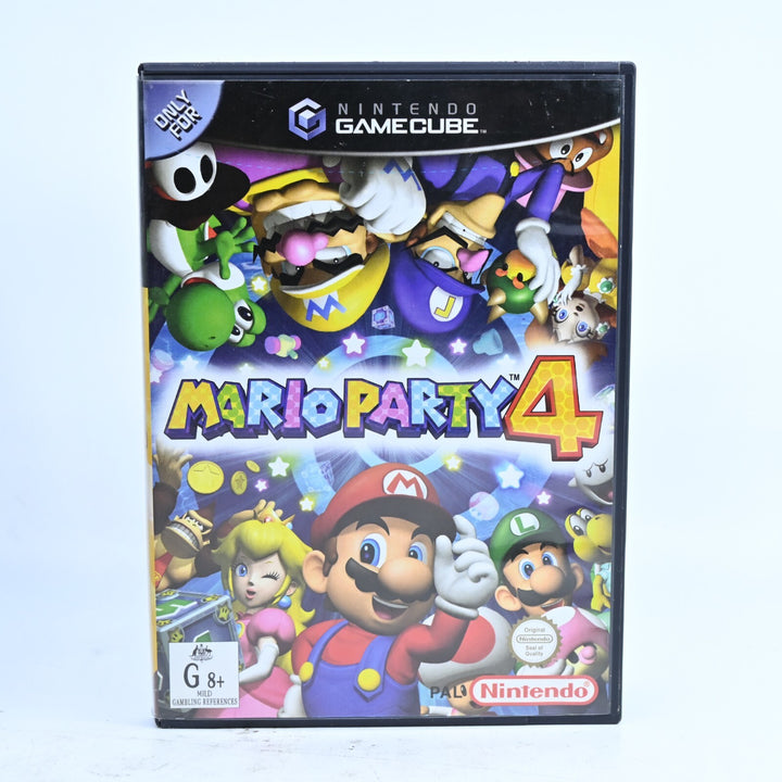 Mario Party 4 - Nintendo Gamecube Game + Manual - PAL - FREE POST!