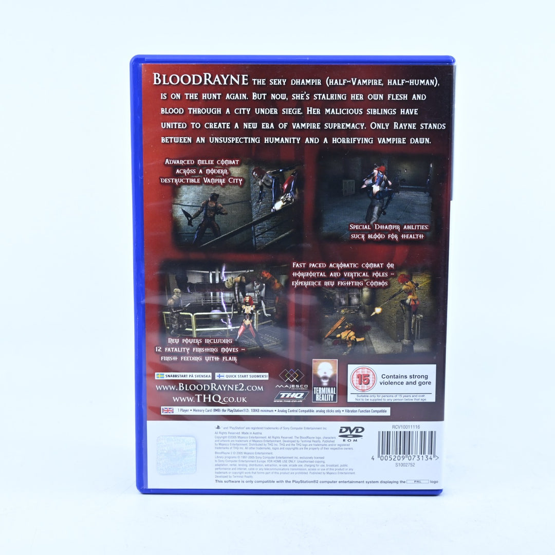 BloodRayne 2 - Sony Playstation 2 / PS2 Game + Manual - PAL