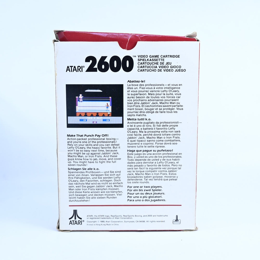 RealSports Boxing - Atari 2600 Boxed Game - PAL - FREE POST!
