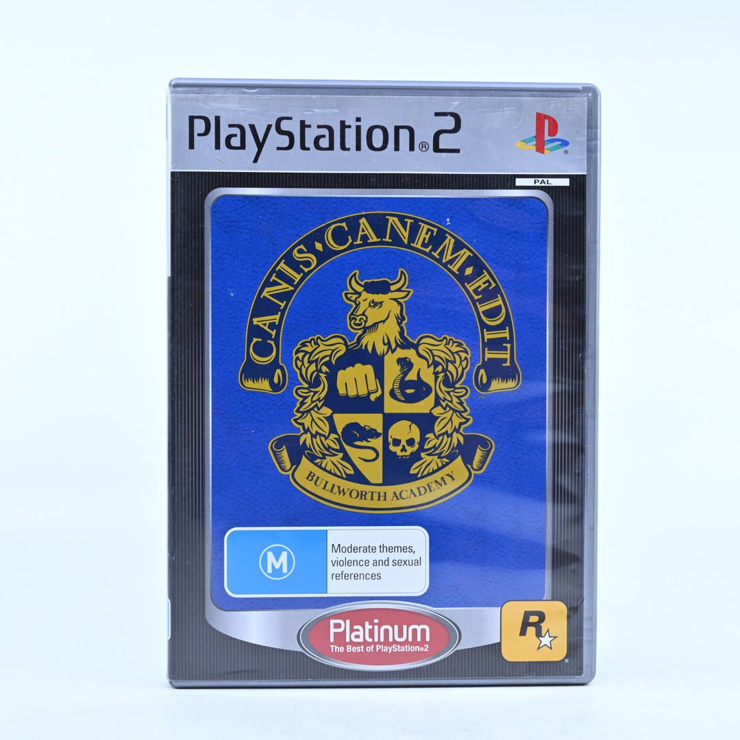 Canis Canem Edit - Bully - Sony Playstation 2 / PS2 Game + Manual - PAL