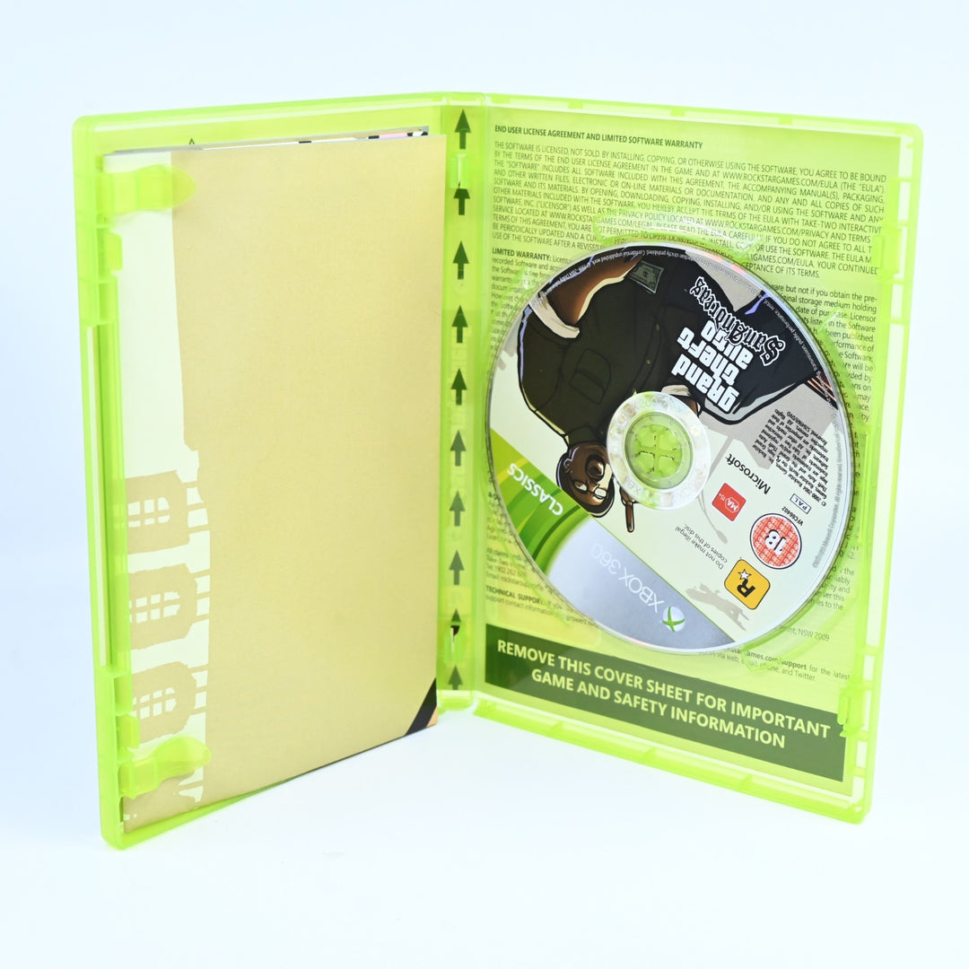 Grand Theft Auto: San Andreas - Xbox 360 Game + Map - No Manual - PAL
