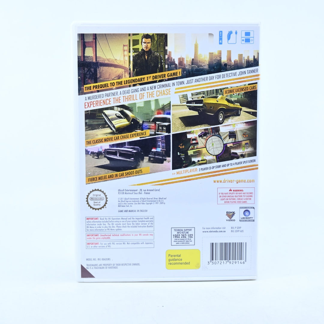 Driver San Francisco - Nintendo Wii Game + Manual - PAL - MINT DISC!