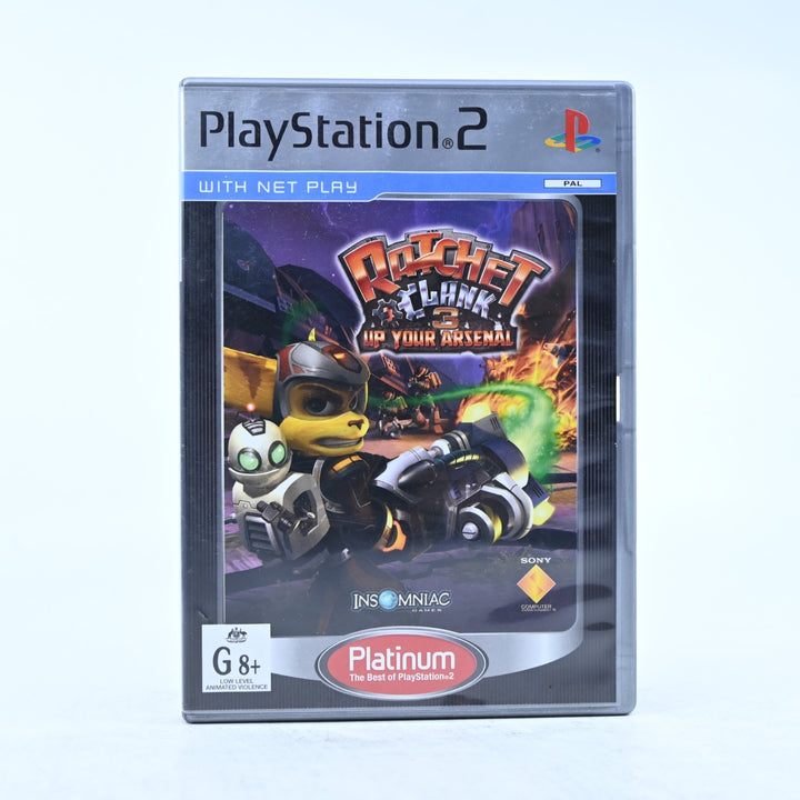 Ratchet & Clank 3: Up Your Arsenal - Sony Playstation 2 / PS2 Game + Manual
