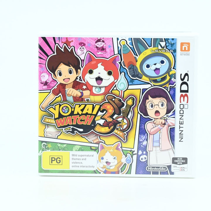 LIKE NEW! Yo-kai Watch 3 - Nintendo 3DS Game - PAL - FREE POST! RARE!