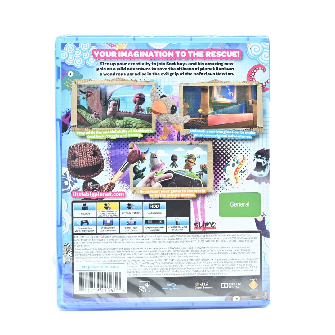 SEALED! Little Big Planet 3 - Sony Playstation 4 / PS4 Game + Manual - FREE POST