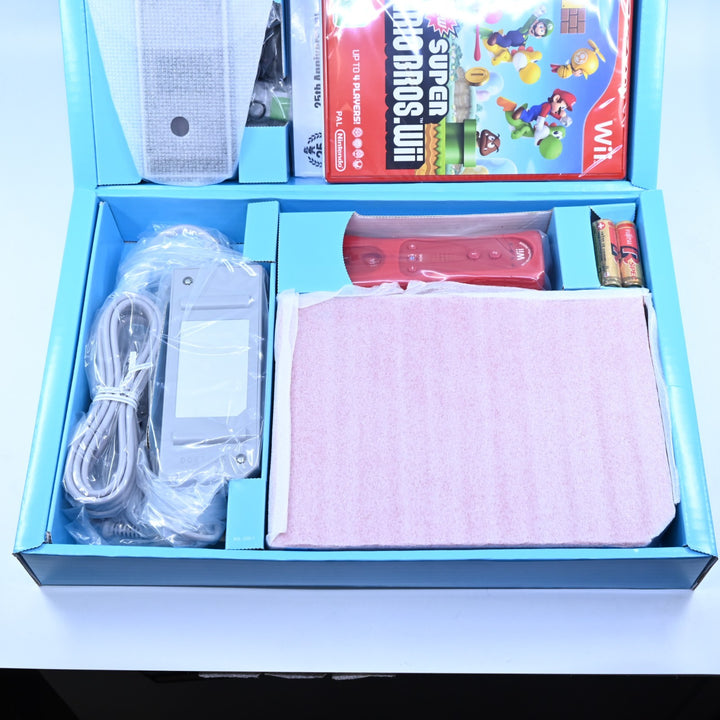 UNUSED! Super Mario Bros 25th Anniversary Red Console - Wii Boxed Console