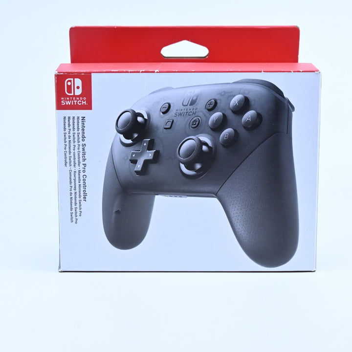 Boxed Nintendo Switch Pro Controller Black - Nintendo Switch Accessory