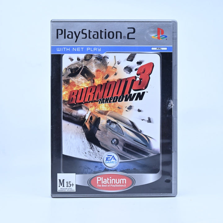 Burnout 3: Takedown - Sony Playstation 2 / PS2 Game + Manual - PAL - MINT DISC!