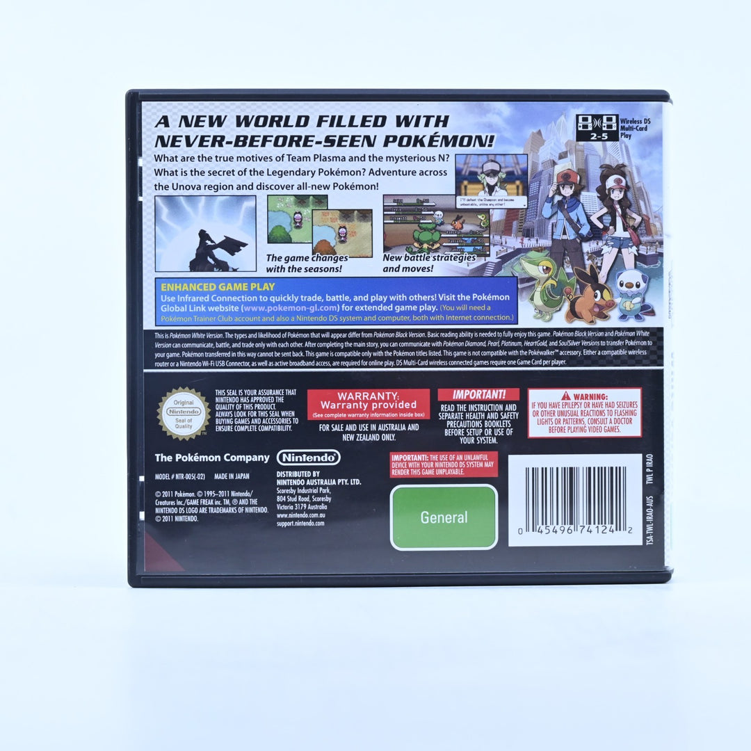 Pokemon White Version - Nintendo DS Game - AUS PAL + Manual - FREE POST!