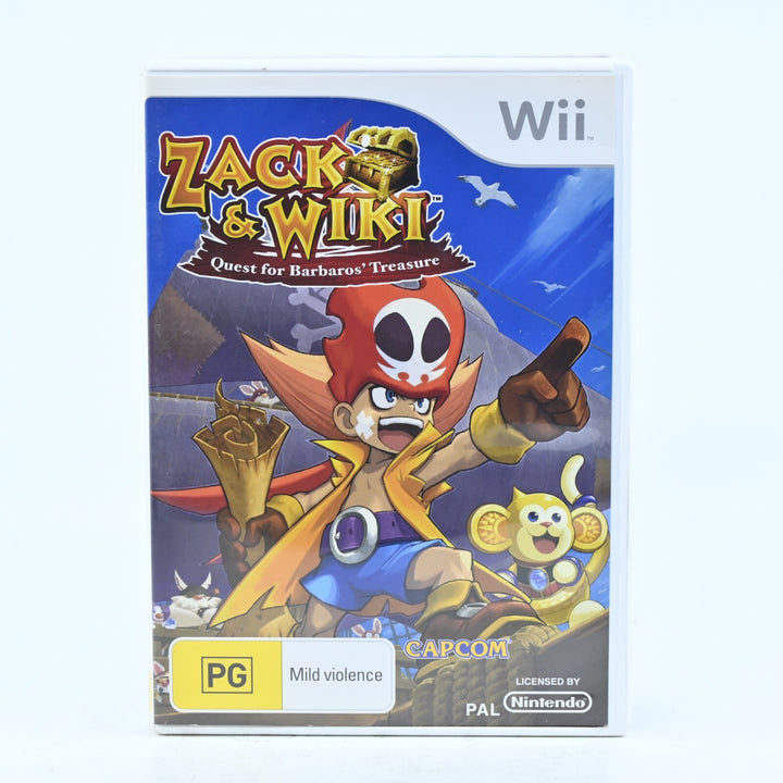 Zack & Wiki: The Quest for Barbaros' Treasure - Nintendo Wii Game + Manual - PAL