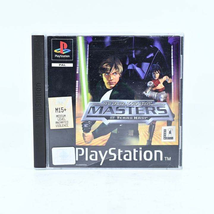 Star Wars Masters of Teras Kasi - Sony Playstation 1 / PS1 Game + Manual - PAL