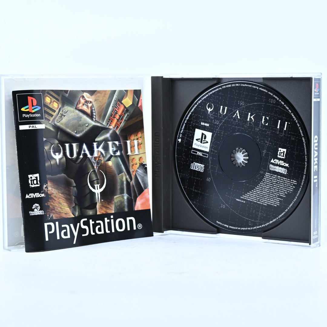 LIKE NEW! Quake II 2 - Sony Playstation 1 / PS1 Game + Manual - PAL - MINT DISC!