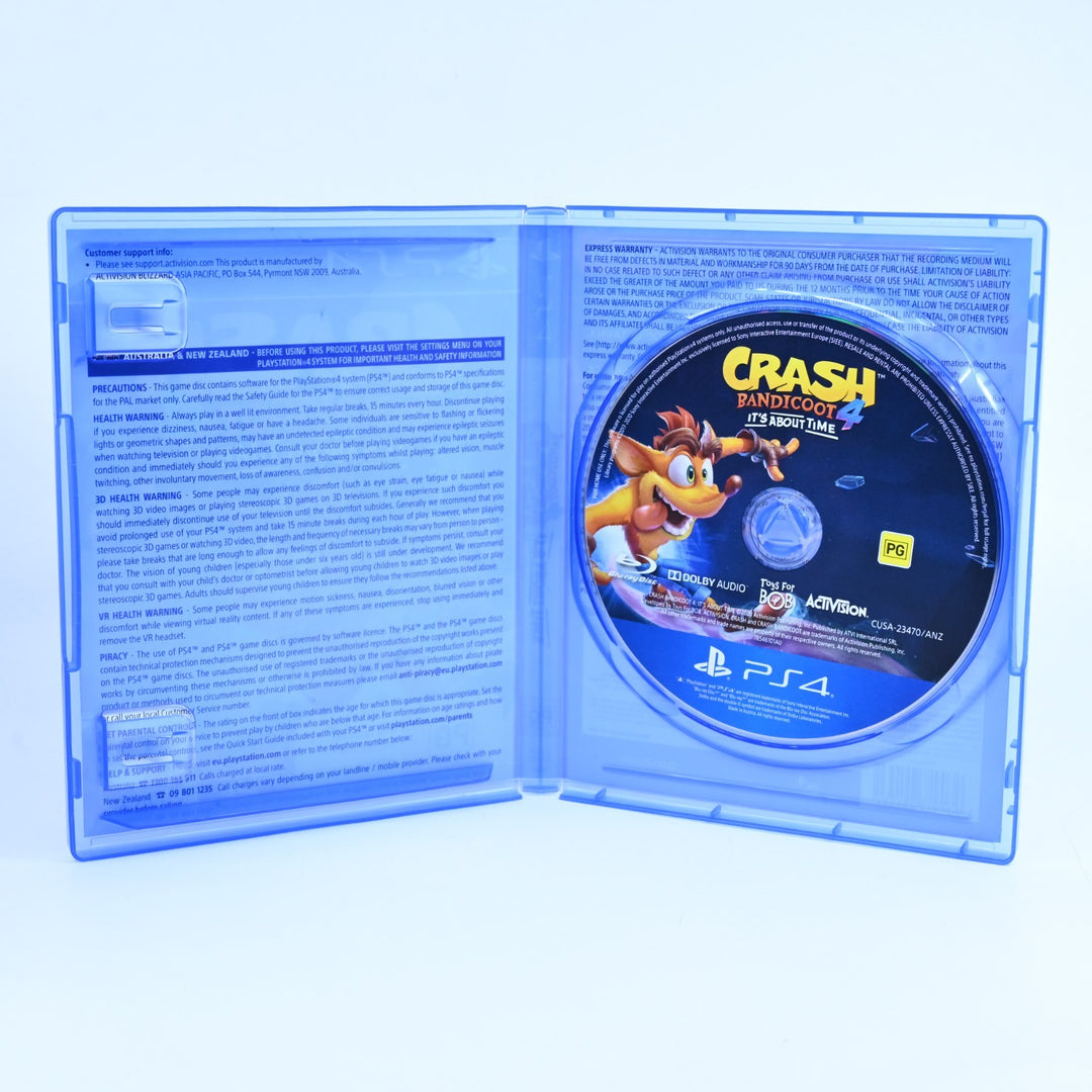 Crash Bandicoot 4: It's About Time - Sony Playstation 4 / PS4 Game - FREE POST!