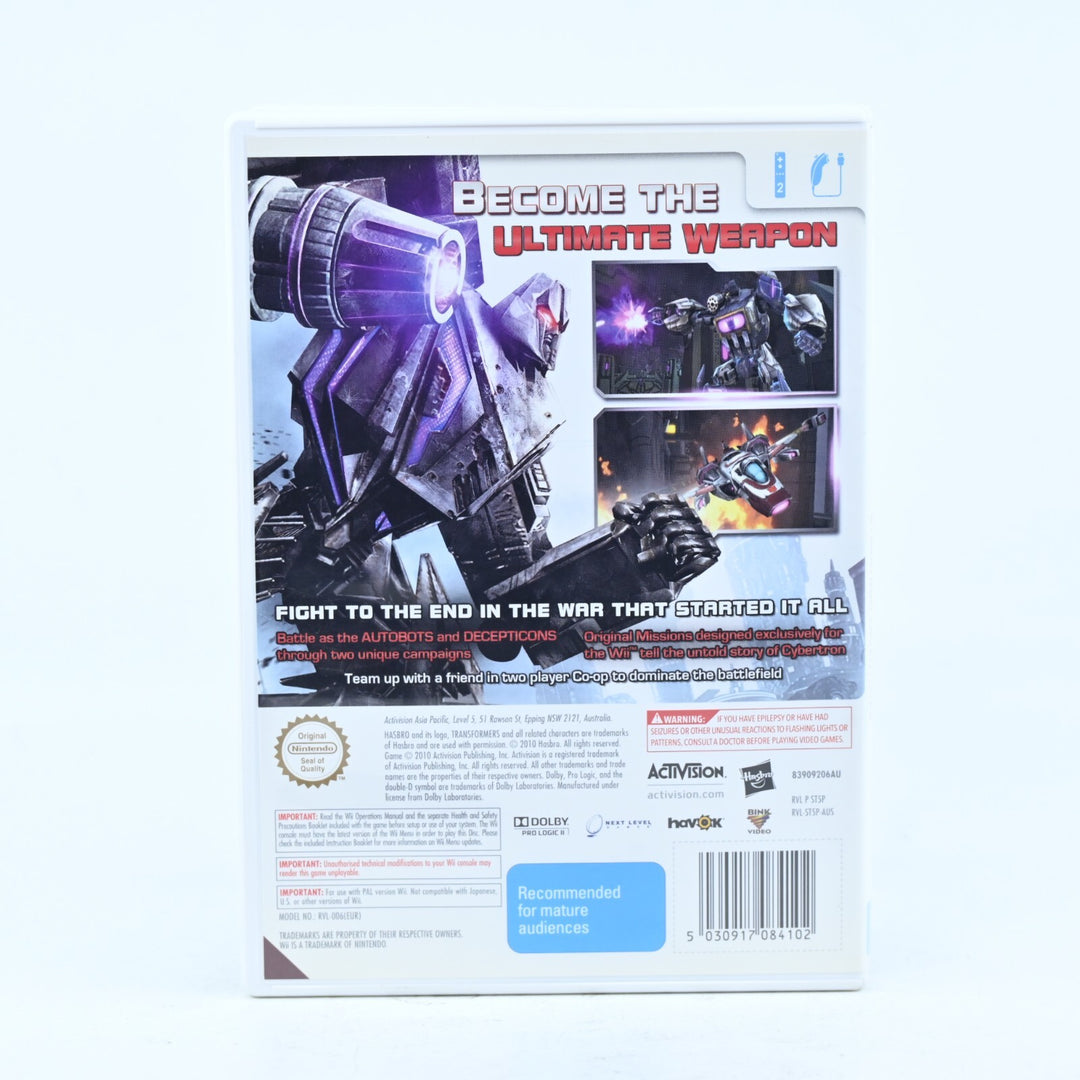 Transformers Cybertron Adventures - Nintendo Wii Game + Manual - PAL - MINT DISC