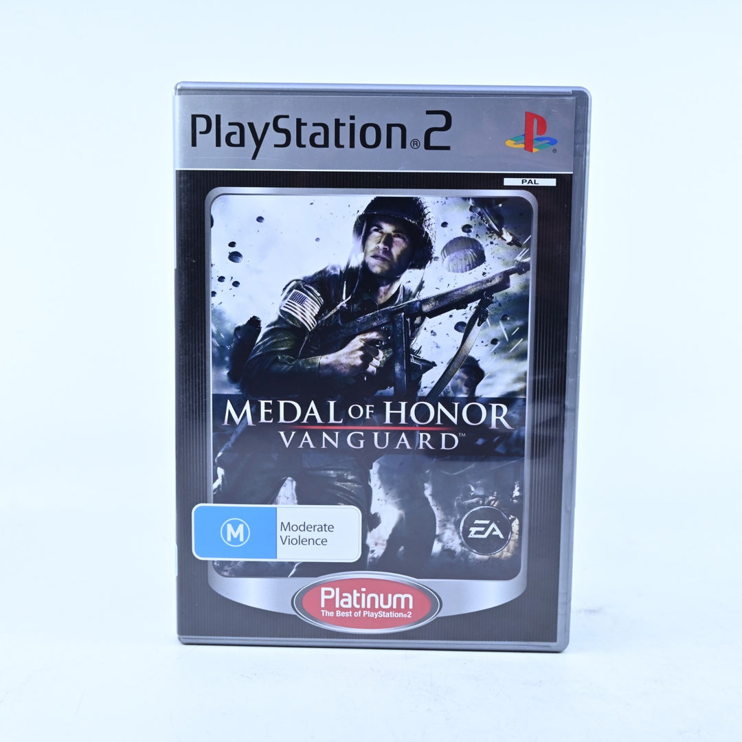 Medal of Honor Vanguard - Sony Playstation 2 / PS2 Game + Manual - PAL