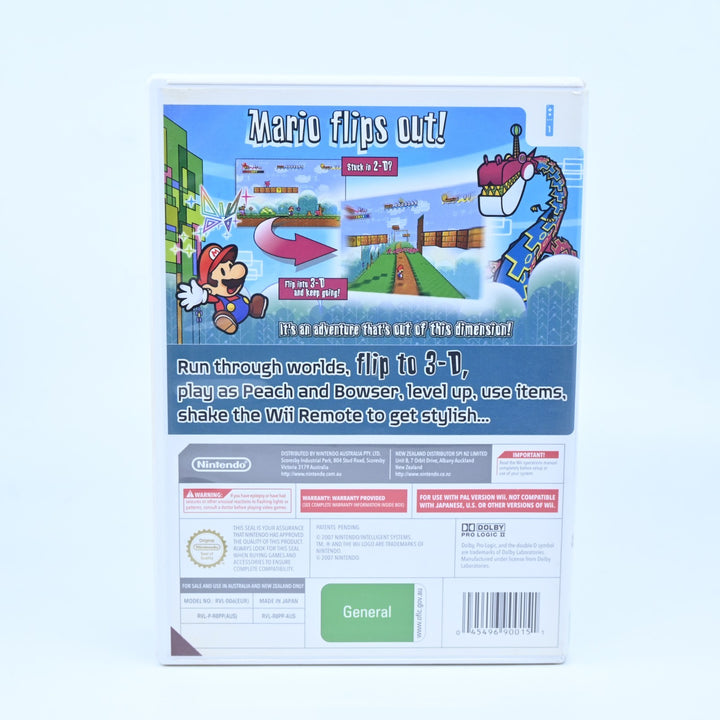 Super Paper Mario - Nintendo Wii Game + Manual - PAL - MINT DISC!