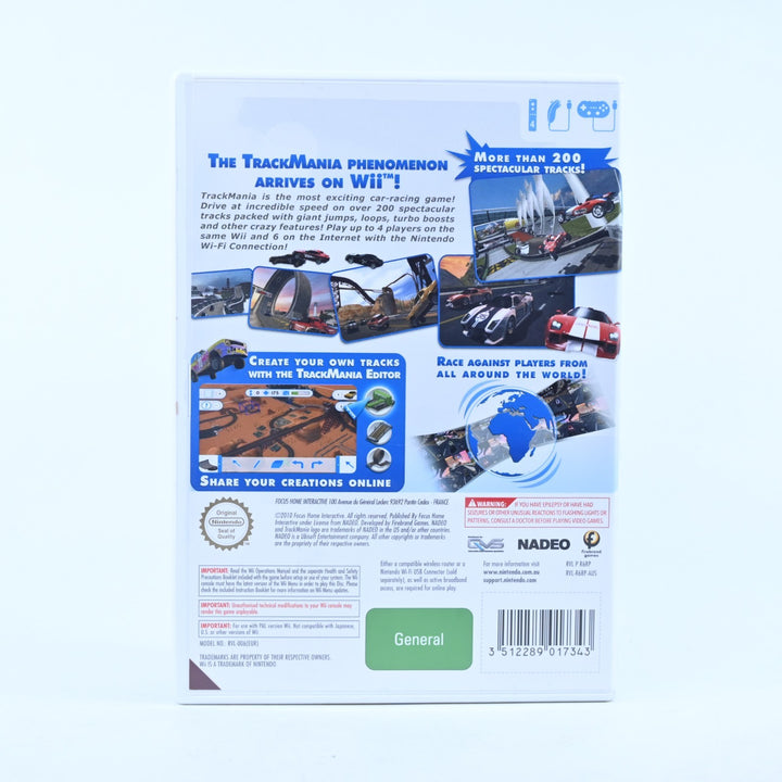 Trackmania - Nintendo Wii Game + Manual - PAL - MINT DISC!