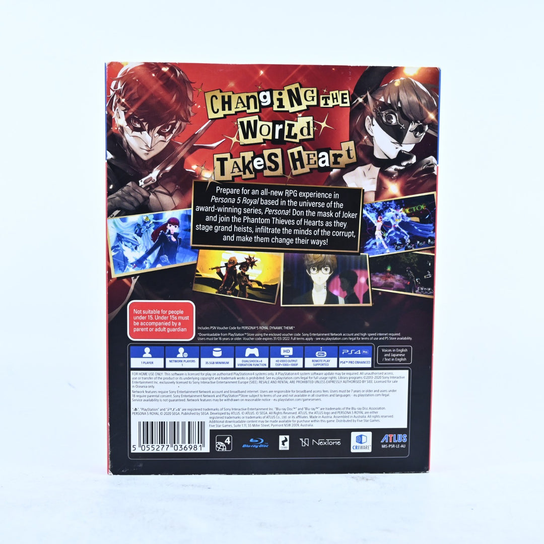Persona 5 Royal - Steelbook Edition - Sony Playstation 4 / PS4 Game - MINT DISC!