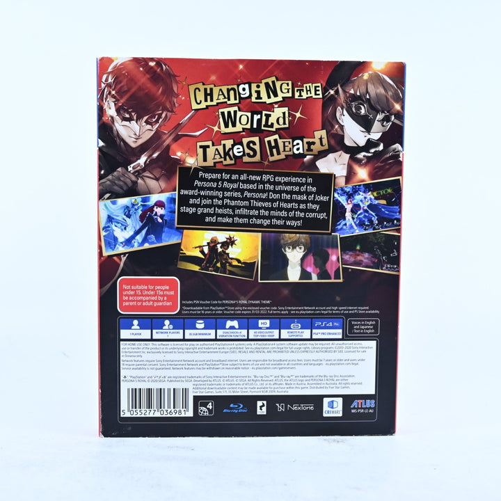 Persona 5 Royal - Steelbook Edition - Sony Playstation 4 / PS4 Game - MINT DISC!
