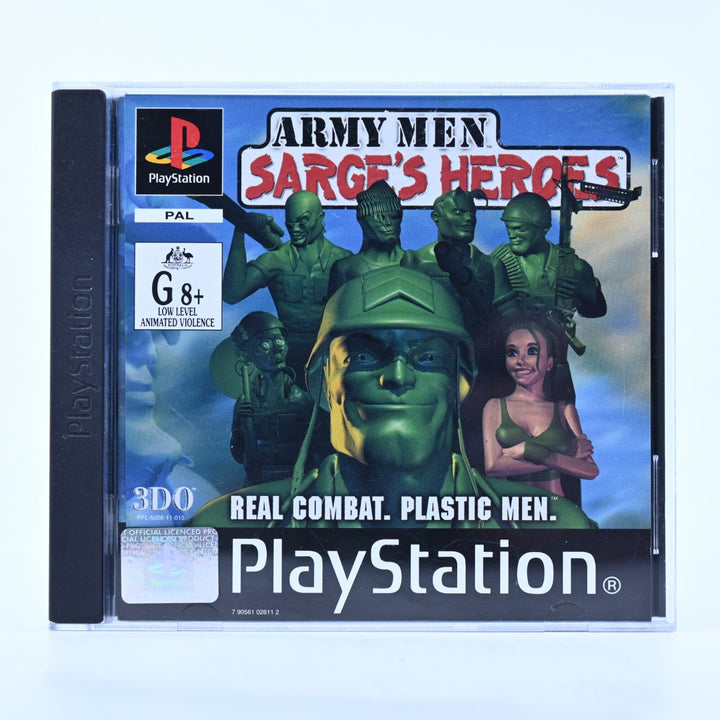 Army Men - Sarge's Heroes - Sony Playstation 1 / PS1 Game + Manual - PAL